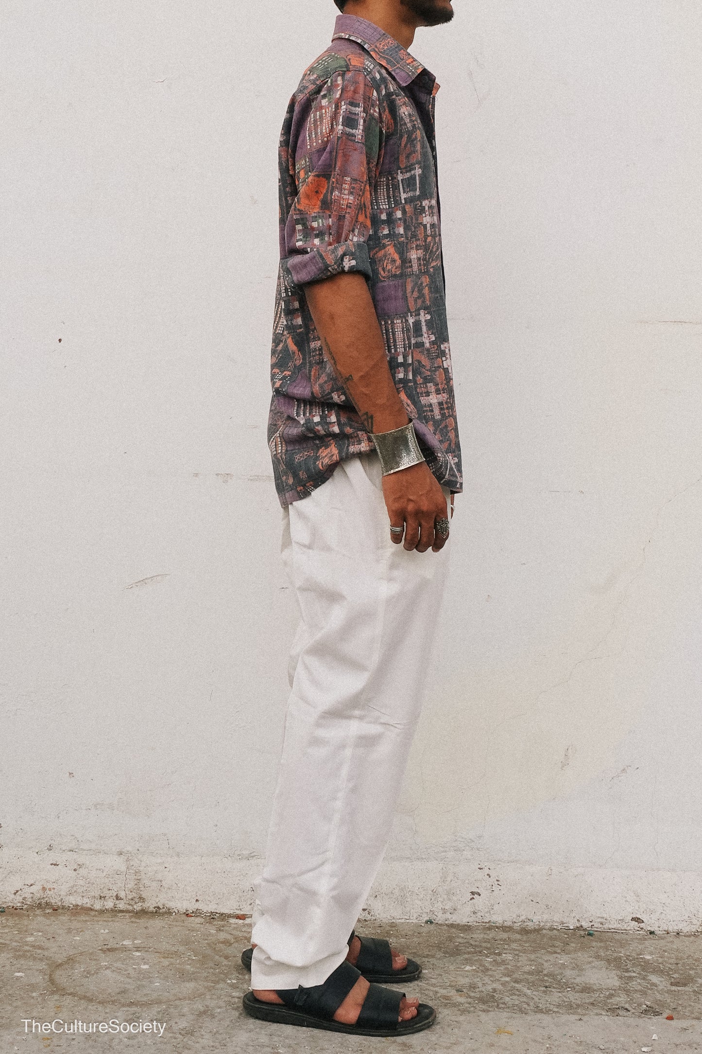 Multicolor Printed Button-Up Shirt
