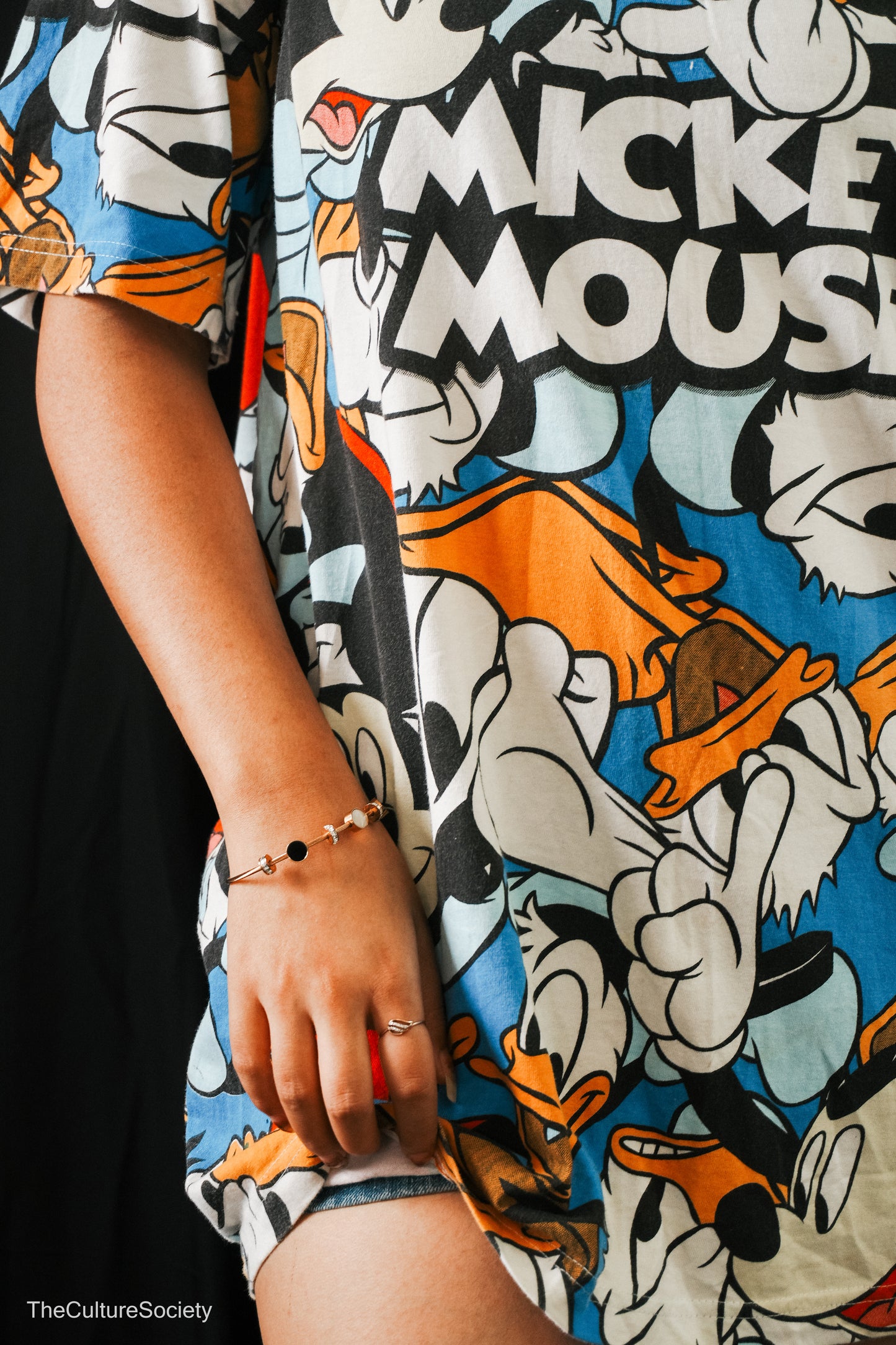 Oversized Disney Character Graphic T-Shirt
