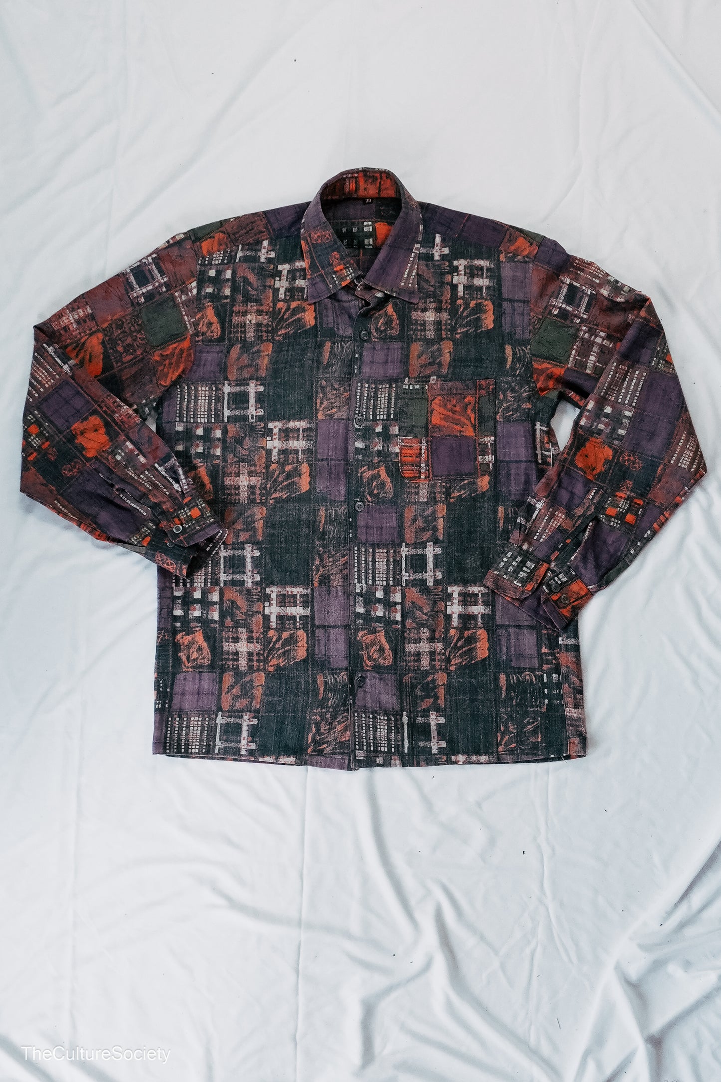 Multicolor Printed Button-Up Shirt