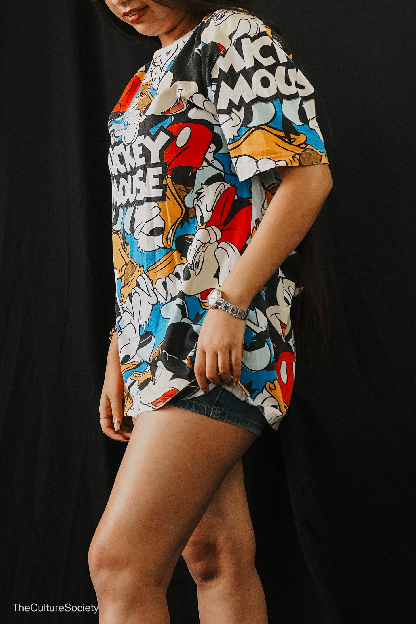 Oversized Disney Character Graphic T-Shirt